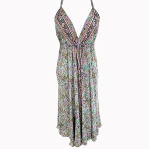 India Boutique Pastel Scarf Dress M